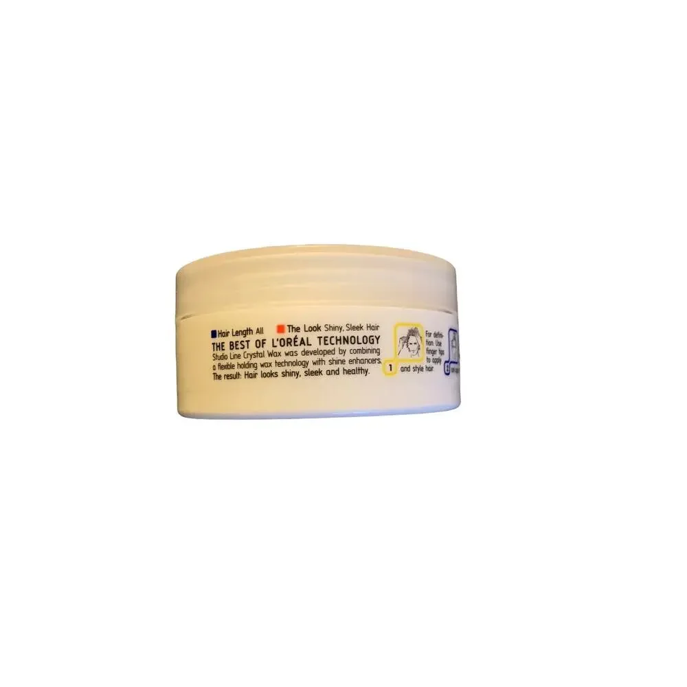 Loreal Crystal Wax Instant‎ Texture ~ 1.7 oz, 49.5g nwob (white container) READ